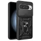 Modern Ütésálló Telefontok Állvánnyal és Kamera Védelemmel Google Pixel 9A - Fekete