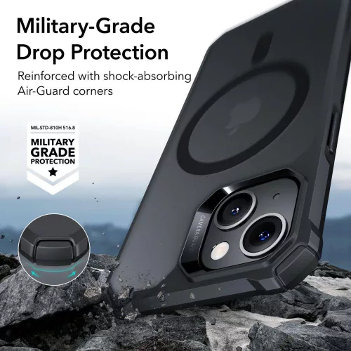 ESR Air Armor Magsafe fekete tok (iPhone 14 Plus)