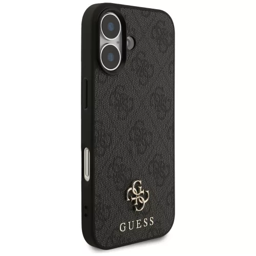 iPhone 17, Guess 4G Small and Classic Logo MagSafe tok - Fekete