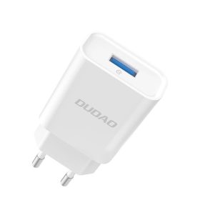 Dudao A4EU USB-A 2.1A fali töltő adapter - fehér