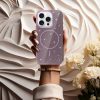 MagSafe Slim Csillogós tok iPhone 16 Pro - Lila