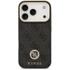iPhone 17 Pro, Guess - Hardcase 4G Strass Logo MagSafe tok, pánttal - Fekete