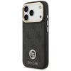 iPhone 17 Pro, Guess - Hardcase 4G Strass Logo MagSafe tok, pánttal - Fekete