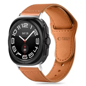   Tech-Protect Leatherfit Szíj Samsung Galaxy Watch Ultra (47mm) - Barna