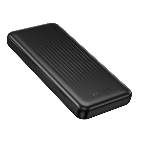 Borofone – Power Bank (BJ79) – beépített 3 db kábellel (USB, USB-C, Lightning), LED kijelzővel, 2A, 10000 mAh – fekete