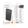 Borofone – Power Bank (BJ79) – beépített 3 db kábellel (USB, USB-C, Lightning), LED kijelzővel, 2A, 10000 mAh – fekete