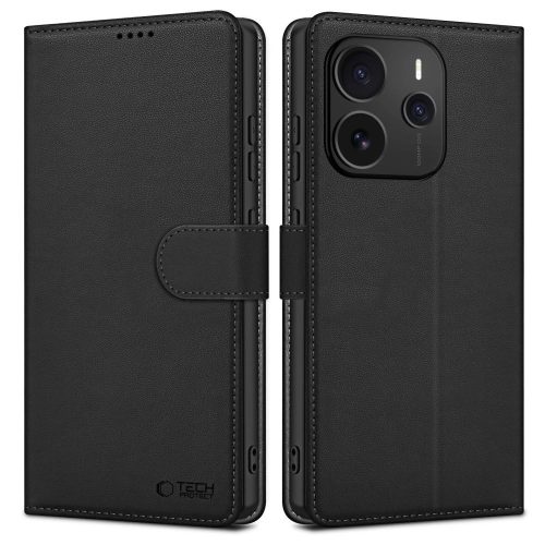 Tech-Protect Kártyatartós telefontok Xiaomi Redmi Note 14 5G - Matt fekete