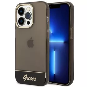 Guess átlátszó fekete tok (iPhone 14 Pro)