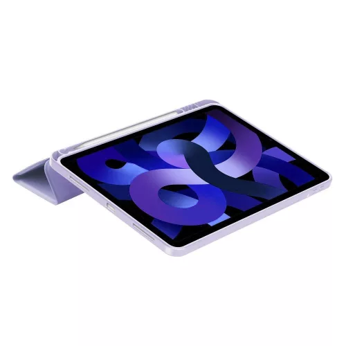 Tech-Protect iPad tok Pencil tartóval - Lila - iPad 10.9" 2022