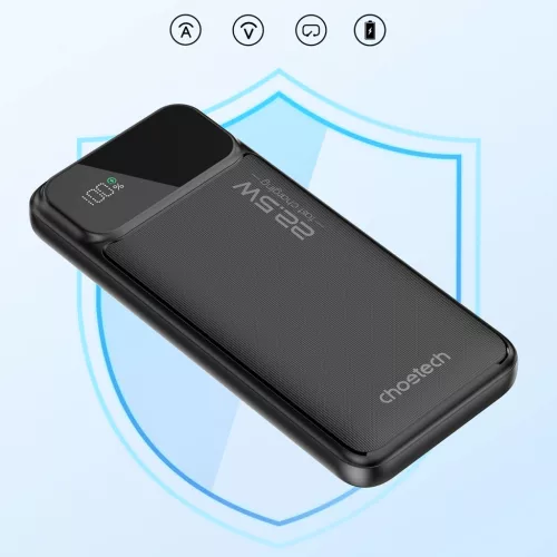 Choetech Powerbank B728 10000mAh 22.5W PD USB-A / USB-C - fekete