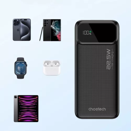 Choetech Powerbank B728 10000mAh 22.5W PD USB-A / USB-C - fekete