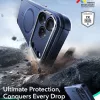 iPhone 17 Pro Max, Ütésálló MagSafe-es tok, kitámasztóval, háromrétegű védelemmel - Kék - ESR - Cyber Armor Kickstand