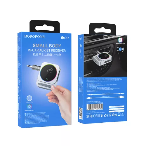 Borofone BC52 Audio Bluetooth vevő AUX BC52 True Way - Ezüst