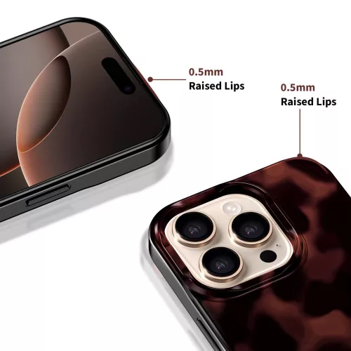 Tech-Protect Lamano Mintás MagSafe tok iPhone 17 - Fekete és Vörös