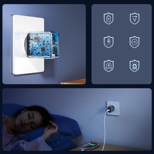 Joyroom JR-TCF20 USB-C PD 20W network charger - fekete