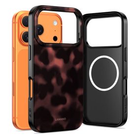   Tech-Protect Lamano Mintás MagSafe tok iPhone 17 Pro - Fekete és Vörös