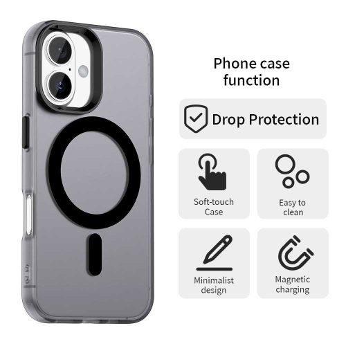 Techsuit - CandyCase MagSafe tok - iPhone 17 - Fekete