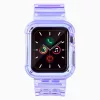 Szilikon Szíj és Tok Apple Watch-hoz - 44 mm - Lila