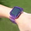 Szilikon Szíj és Tok Apple Watch-hoz - 44 mm - Lila