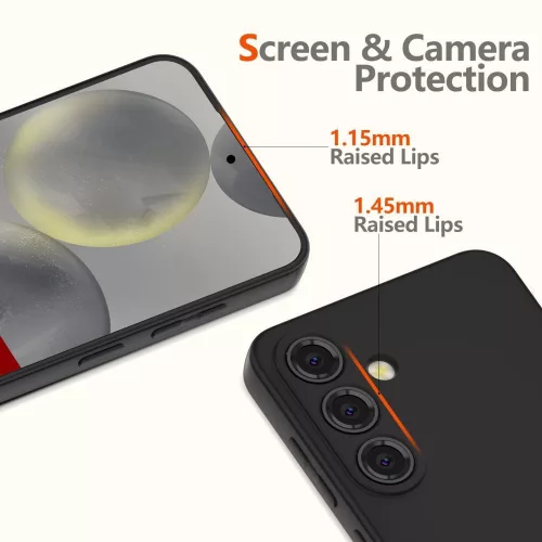  Samsung Galaxy S25 FE,  Szilikon tok mikrószálas belsővel, megemelt szélekkel - Lila - Tech-Protect Icon