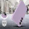  Samsung Galaxy S25 FE,  Szilikon tok mikrószálas belsővel, megemelt szélekkel - Lila - Tech-Protect Icon