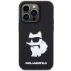 Karl Lagerfeld 3D Choupette szilikon fekete tok (iPhone 14 Pro Max)