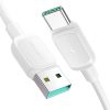 Joyroom Multi-Color A14 USB-A / USB-C 3A Kábel 1.2 m - Fehér