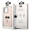 Karl Lagerfeld szilikon rózsaszín tok (iPhone 14)
