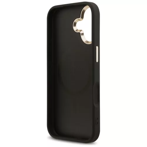 iPhone 17, Guess - Hardcase 4G Triangle Logo MagSafe tok - Fekete