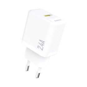 Töltő adapter 2,4A, USB-A - Fehér - Dudao A23