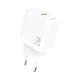 Töltő adapter 2,4A, USB-A - Fehér - Dudao A23