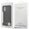 iPhone 17, Guess - Hardcase 4G Charm Cradle MagSafe tok, pánttal - Fekete