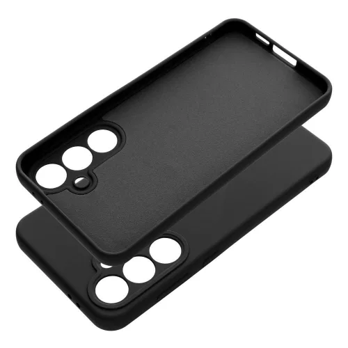 SILICONE tok Samsung S24 FE - Fekete