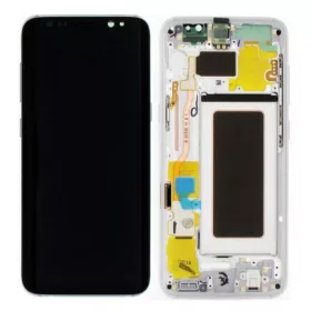   Gyári OEM LCD kijelző - Ezüst - Samsung Galaxy S8 2017 - SM-G950