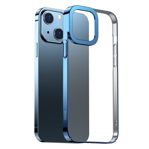 Baseus Glitter kék átlátszó tok (iPhone 13)