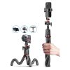 Techsuit Szelfibot (C03) - Rugalmas, teleszkópos állvánnyal - Fekete