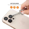 iPhone 17 Pro/17 Pro Max, Kameravédő Edzett Üveg - Átlátszó - Protect Titanium
