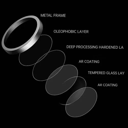 iPhone 17 Pro/17 Pro Max, Kameravédő Edzett Üveg - Átlátszó - Protect Titanium