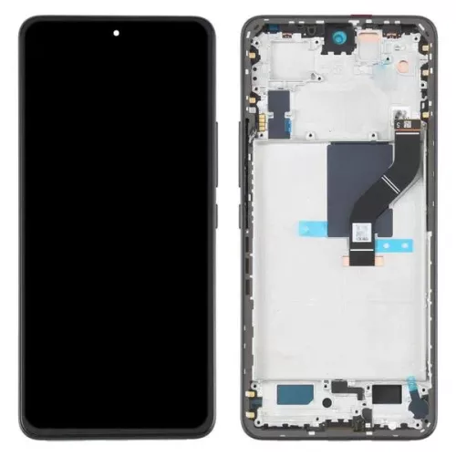Gyári OEM LCD kijelző - Fekete - Xiaomi 12 Lite 5G (2022)