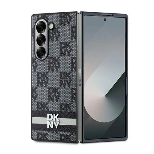  DKNY Kockás Mintás Tok Samsung Galaxy Z Fold 6 - Fekete