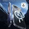 iPhone 17 Air, Ütésállő MagSafe-es tok, Kameravédelemmel, Légpárnás sarkokkal - Átlátszó - ESR Classic Hybrid HaloLock