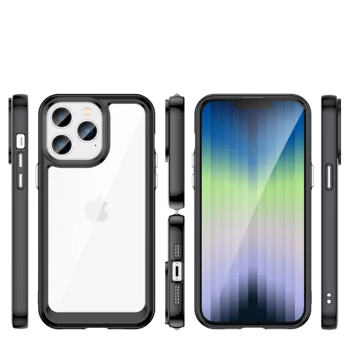 Space ütésálló átlátszó kék tok (iPhone 14 Pro)