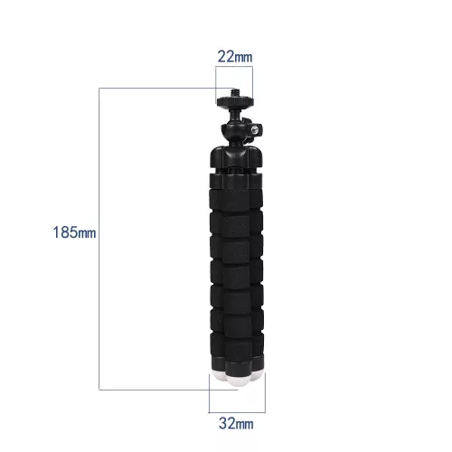 Rugalmas tripod állvány telefonhoz és szelfikamerához
