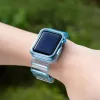 Szilikon Szíj és Tok Apple Watch-hoz - 44 mm - Kék