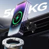 Mágneses autós telefontartó vezeték nélküli gyorstöltéssel (15W), szellőzőrácsra - Fekete - Joyroom JR-ZS240 Pro