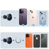 Mágneses autós telefontartó vezeték nélküli gyorstöltéssel (15W), szellőzőrácsra - Fekete - Joyroom JR-ZS240 Pro