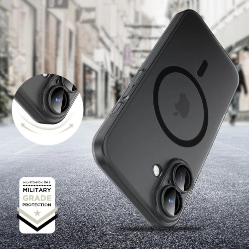 Tech-Protect MagSlim Matt Fekete MagSafe tok - iPhone 16 Pro