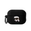 Karl Lagerfeld Fekete Szilikon 3D Karl fejes Airpods Pro 3 tok