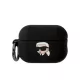Karl Lagerfeld Fekete Szilikon 3D Karl fejes Airpods Pro 3 tok