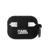 Karl Lagerfeld Fekete Szilikon 3D Karl fejes Airpods Pro 3 tok